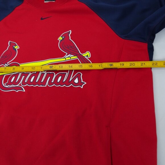 NIKE Therma-Fit Cardinals Graphic‎ Print Crew Neck Sweatshirt Zip Pocket Men's M - Picture 9 of 9